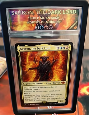 Sauron, the Dark Lord slab front, certificate 10021026