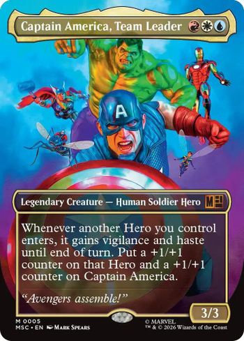 Captain America, Team Leader slab front, certificate 10121026